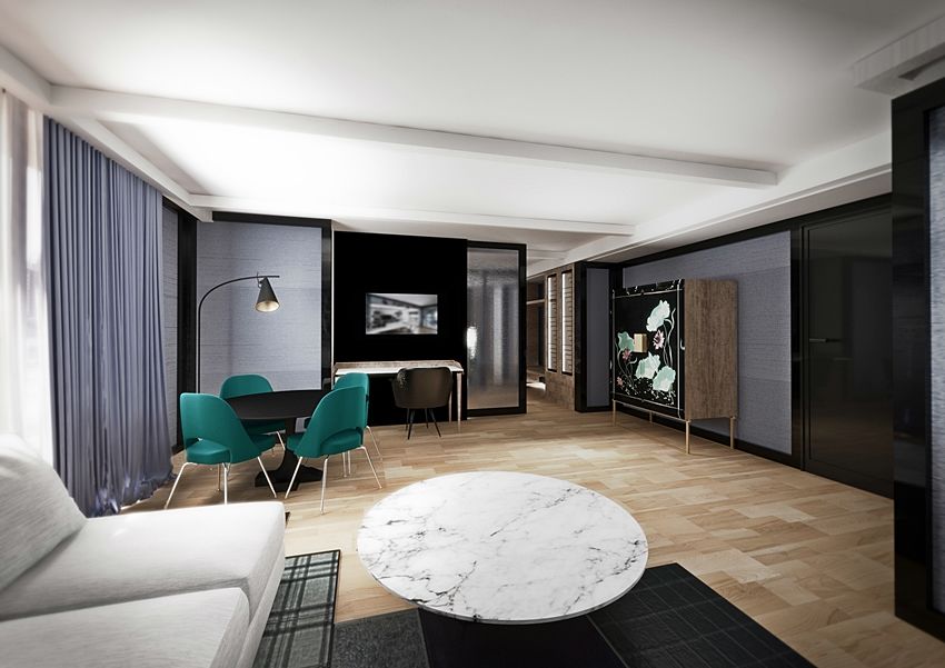 فندق بارثيللو إيماخينيه مدريد المظهر الخارجي الصورة 3D interior visualization